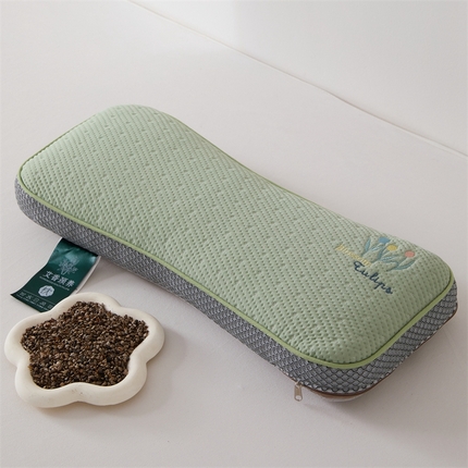 91家纺网 家纺一手货源 找家纺 （总）织布人2025新款荞麦枕夏季凉感冰豆豆中分子颈椎枕茶叶茉莉花枕头午睡枕