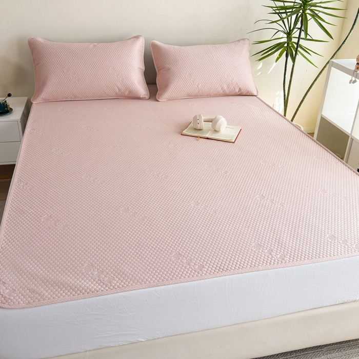 91家纺网 家纺一手货源 找家纺 许林2025新款凉豆豆床席 轻奢-粉