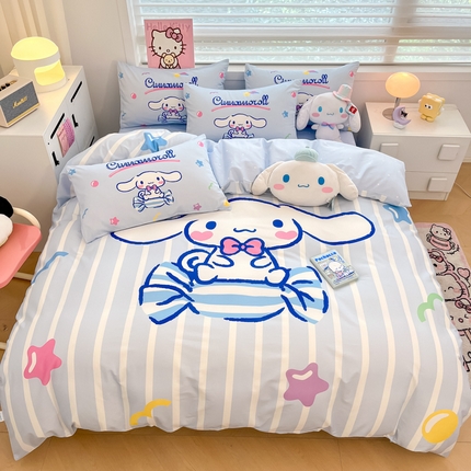 暮思家居 2025新款正版授权三丽鸥大阪全棉数码印花纯棉四件套系列-第三批(专版花型) 大版-糖果玉桂狗