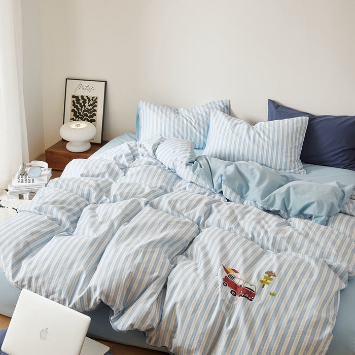 91家纺网 家纺一手货源 找家纺 原研家居 2025新款40支全棉13070烫画系列 南烛