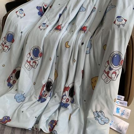 奈萝家纺 2025新款A类凉感丝小凉皮夏被可机洗夏被新品空调被 宇航员