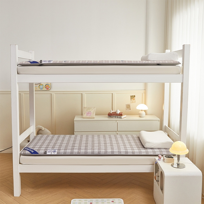 91家纺网 家纺一手货源 找家纺 丽诺床垫 2025新款全棉抗菌三明治学生床垫 兰诺