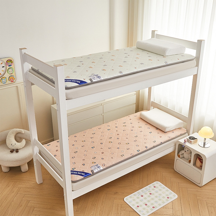 91家纺网 家纺一手货源 找家纺 丽诺床垫 2025新款全棉抗菌三明治学生床垫 芝麻街