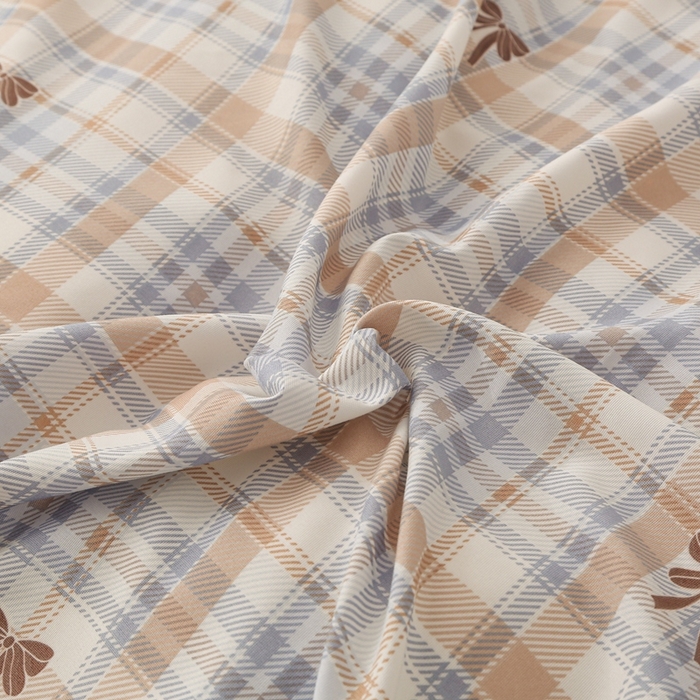 91家纺网 家纺一手货源 找家纺 铠畅  2025新款法式花边云朵棉床盖款夏被四件套 格兰情调