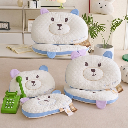 91家纺网 家纺一手货源 找家纺 （总）仁宇枕业 2025新款新品 卡通小熊萌趣枕儿童枕学生枕成人低枕头枕芯