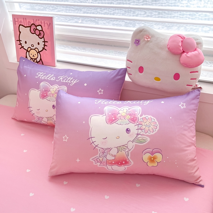 91家纺网 家纺一手货源 找家纺 暮思家居 2025新款正版授权三丽鸥大阪全棉数码印花纯棉四件套系列-第三批(专版花型) 大版-梦幻KT