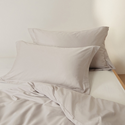 91家纺网 家纺一手货源 找家纺 （总）EH家居2025新款50*50双股长绒棉纯棉系列枕套单件-单枕套