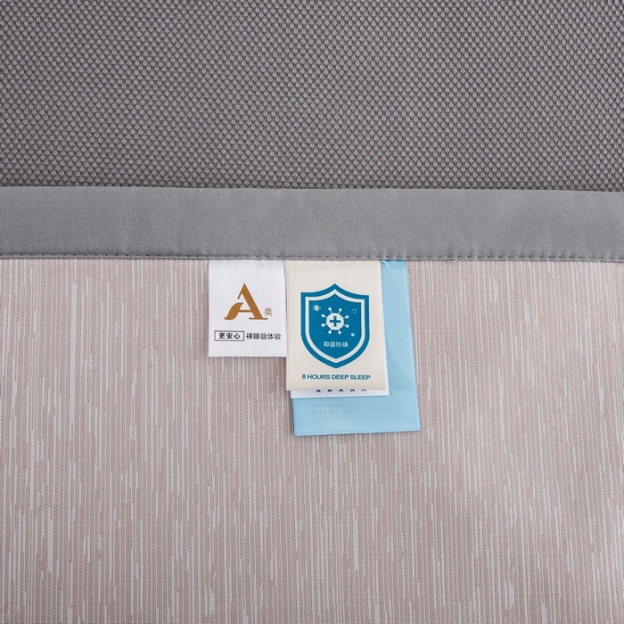 91家纺网 家纺一手货源 找家纺 尚品凤凰 2025新款凉感冰丝席三件套 抗菌平纹  粉