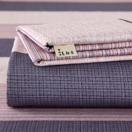 91家纺网 家纺一手货源 找家纺 爱彼被业2025夏季热门华夫格全棉老粗床单凉席-系列四 现代格