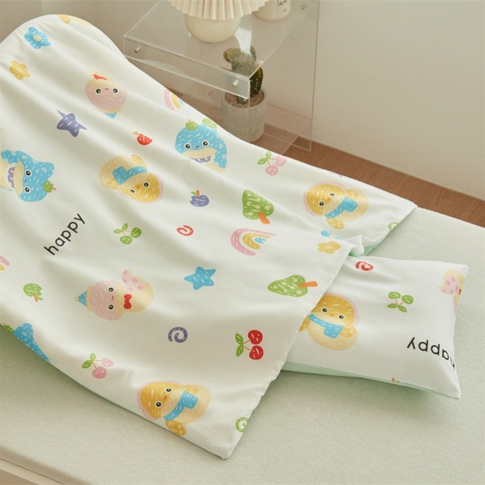 91家纺网 家纺一手货源 找家纺 艾佳宝贝 2025新款A类儿童全棉多功能单被套可拆式夏被四季被子 贪吃蛇