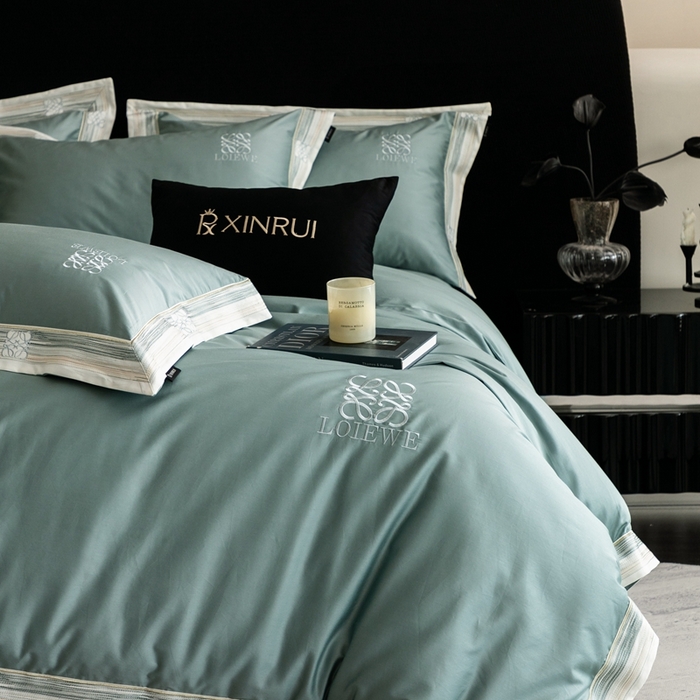 91家纺网 家纺一手货源 找家纺 （总）馨蕊家居 2025新款100s高奢典藏简约全棉系列四件套-棉罗莎