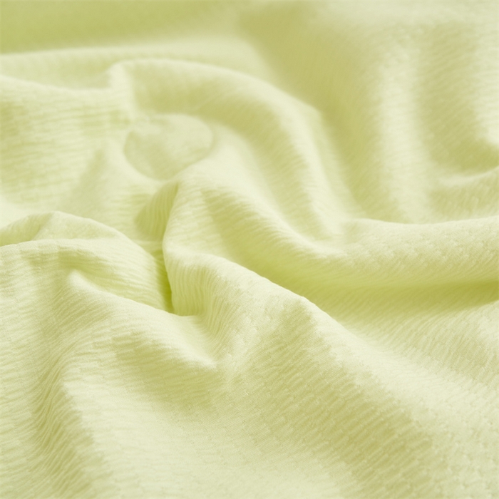 91家纺网 家纺一手货源 找家纺 恒爱家纺 2025新款A类泡泡纱床盖-杜鹃 芥末绿