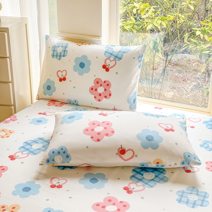 91家纺网 家纺一手货源 找家纺 莎臣豹 2025新款植物羊绒单品单件单床裙可配床裙三件套 萌萌甜心