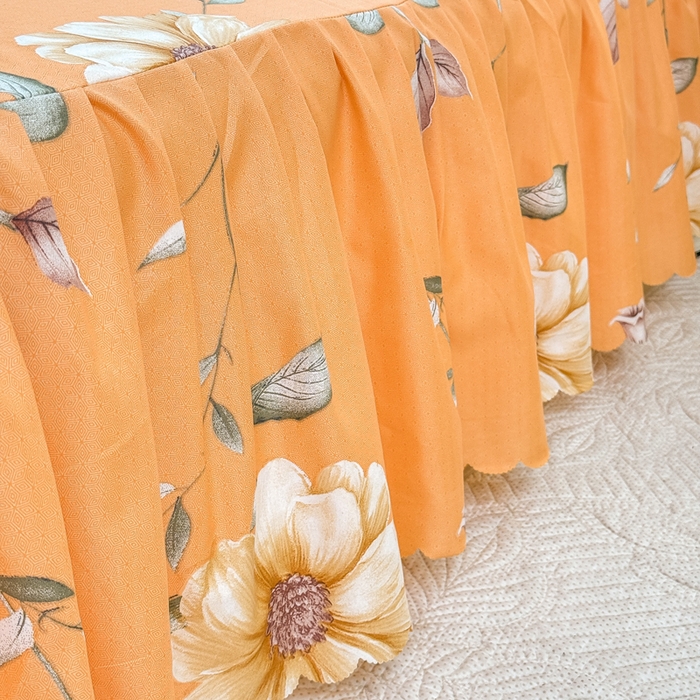 91家纺网 家纺一手货源 找家纺 莎臣豹 2025新款植物羊绒单品单件单床裙可配床裙三件套 蔓雅