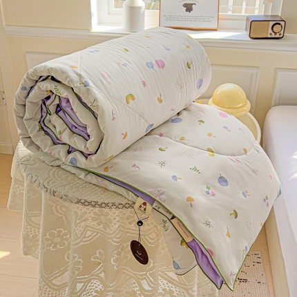 91家纺网 家纺一手货源 找家纺 （总）金蕊阁 2025新款A类水洗双层纱夏被大豆夏被夏凉被空调被