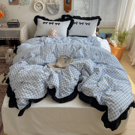 91家纺网 家纺一手货源 找家纺 （总）红嘴企鹅 2025新款韩版花边套件