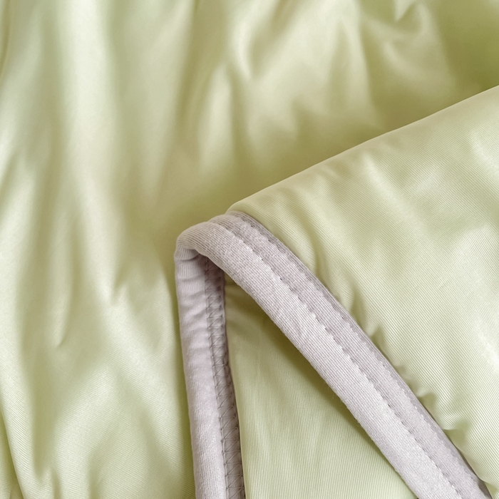 91家纺网 家纺一手货源 找家纺 欧邦2025新款纯色加厚乳胶床笠三件套 方格-果绿