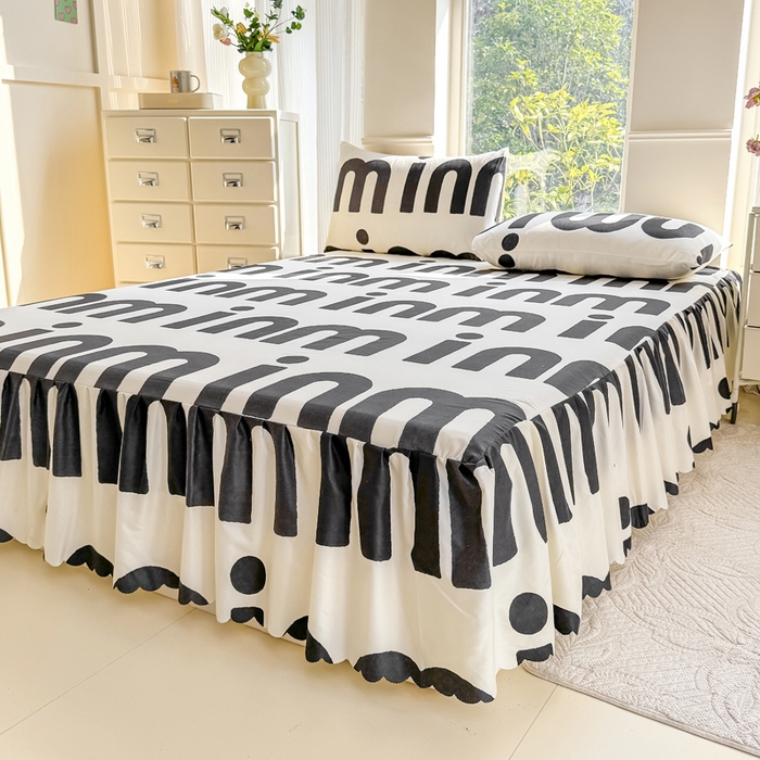 91家纺网 家纺一手货源 找家纺 莎臣豹 2025新款植物羊绒单品单件单床裙可配床裙三件套 克里斯丁