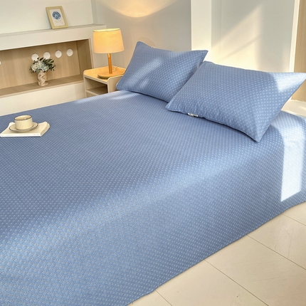 91家纺网 家纺一手货源 找家纺 （总）春皖家纺 2025新款A类全棉简约老粗纱布四件套风格一-普通款单枕套