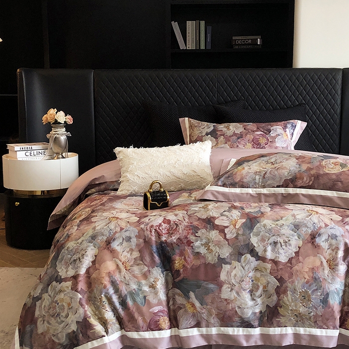 91家纺网 家纺一手货源 找家纺 （总）瑞雪家居 2025新款全棉50S数码印花长绒棉四件套