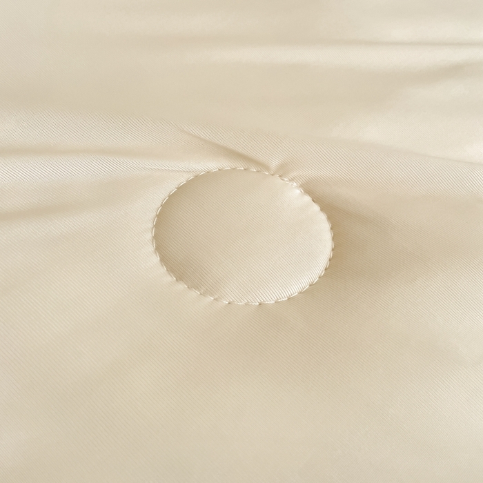 91家纺网 家纺一手货源 找家纺 欧邦2025新款纯色加厚乳胶床笠三件套 饼干花-米杏