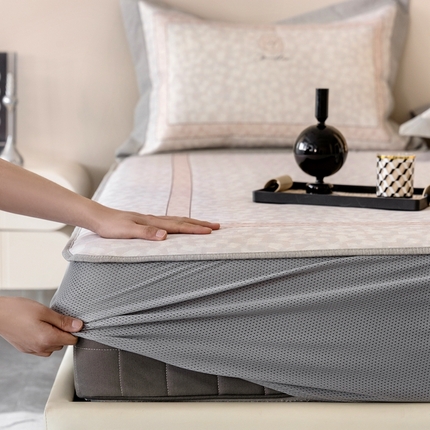 91家纺网 家纺一手货源 找家纺 （总）三味舒屋2025新款凉感抗菌防螨印花冰丝养生席（新升级7A抗菌）