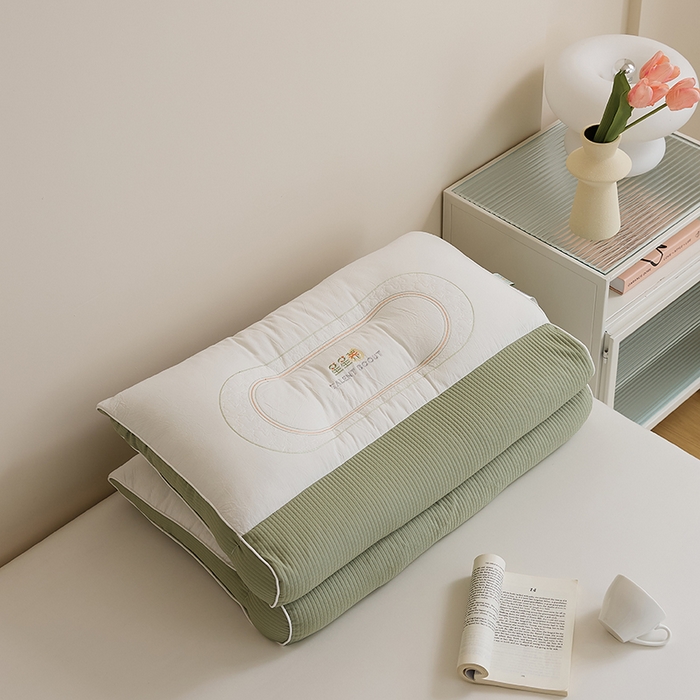 91家纺网 家纺一手货源 找家纺 2025新款星星荞护颈枕枕头枕芯 反牵引护颈枕-单只装（PE软管）