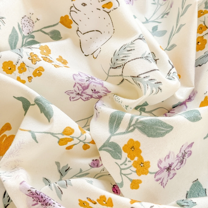 91家纺网 家纺一手货源 找家纺 莎臣豹 2025新款植物羊绒单品单件单床裙可配床裙三件套 秘境芳踪