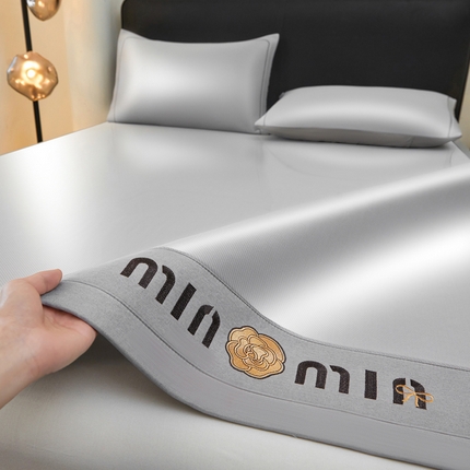 全季家居 2025新款全季家居5A抗菌min系列凉感冰丝席 床席-银灰