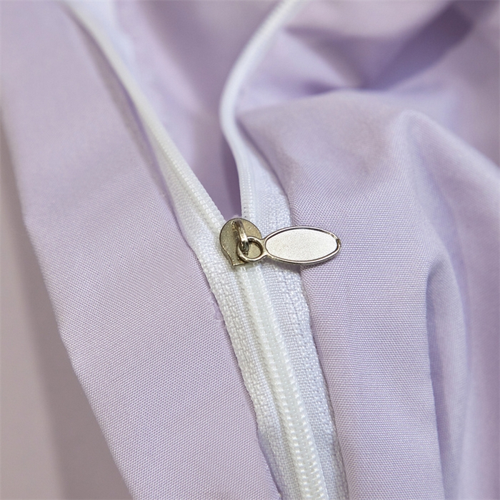 91家纺网 家纺一手货源 找家纺 佳宇轩 2025爆款水洗棉五彩刺绣四件套简约轻奢织带绣花床单床笠被罩4件套-简约时代 简约时代紫