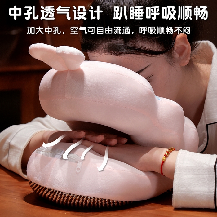 91家纺网 家纺一手货源 找家纺 （总）仟亿莱 2025新款卡通冰藤凉席双面午睡枕