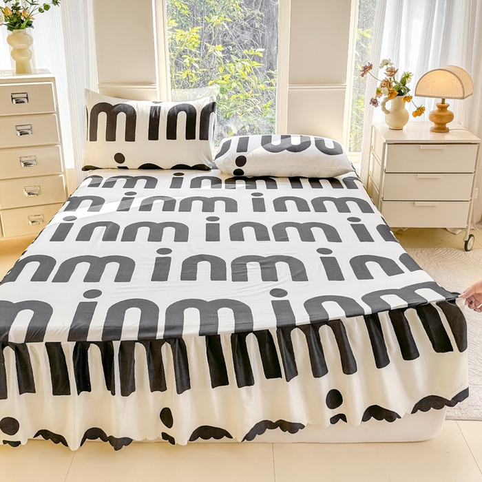 91家纺网 家纺一手货源 找家纺 莎臣豹 2025新款植物羊绒单品单件单床裙可配床裙三件套 克里斯丁