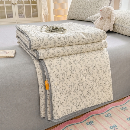 91家纺网 家纺一手货源 找家纺 （总）梦依依 2025新款小清新印花系列全棉夏被大豆夏被