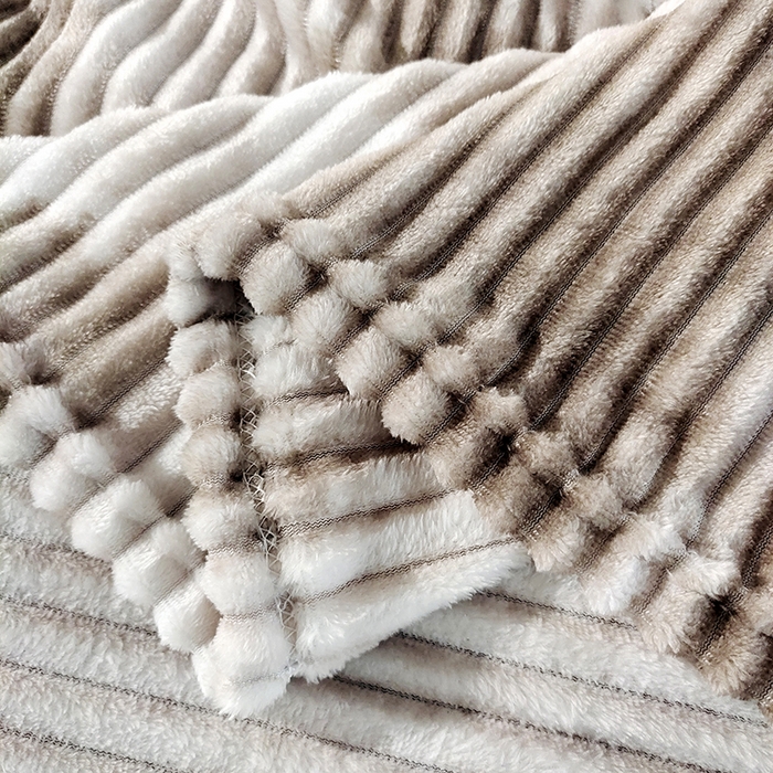 91家纺网 家纺一手货源 找家纺 （总）巴木赫2025新款200g水墨印染抽条毛毯毯子