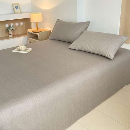 91家纺网 家纺一手货源 找家纺 （总）春皖家纺 2025新款A类全棉简约老粗纱布四件套风格一-普通款单枕套