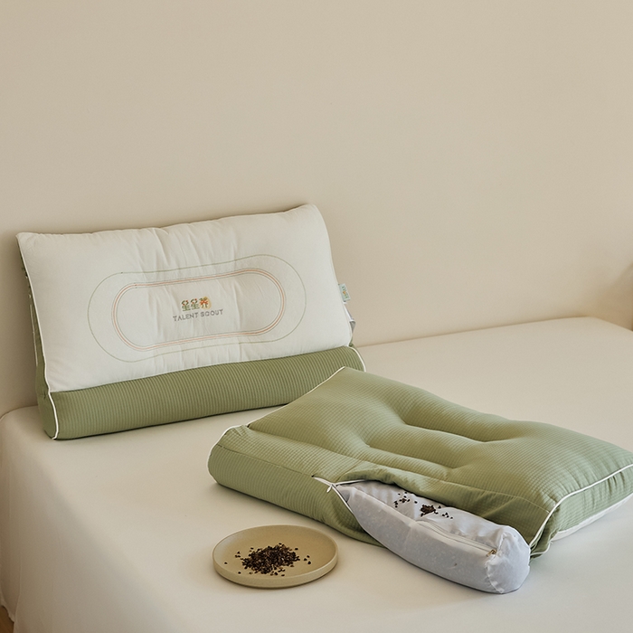 91家纺网 家纺一手货源 找家纺 2025新款星星荞护颈枕枕头枕芯 反牵引护颈枕-单只装（PE软管）