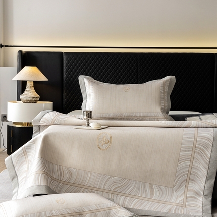 91家纺网 家纺一手货源 找家纺 （总） 三味舒屋2025凉感抗菌防螨印花冰丝养生席（新升级7A抗菌）