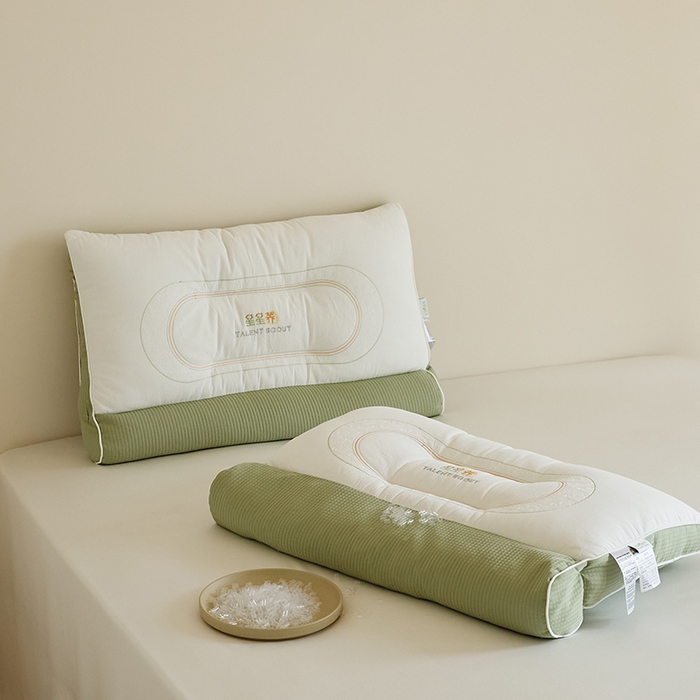 91家纺网 家纺一手货源 找家纺 2025新款星星荞护颈枕枕头枕芯 反牵引护颈枕-一对装（PE软管）