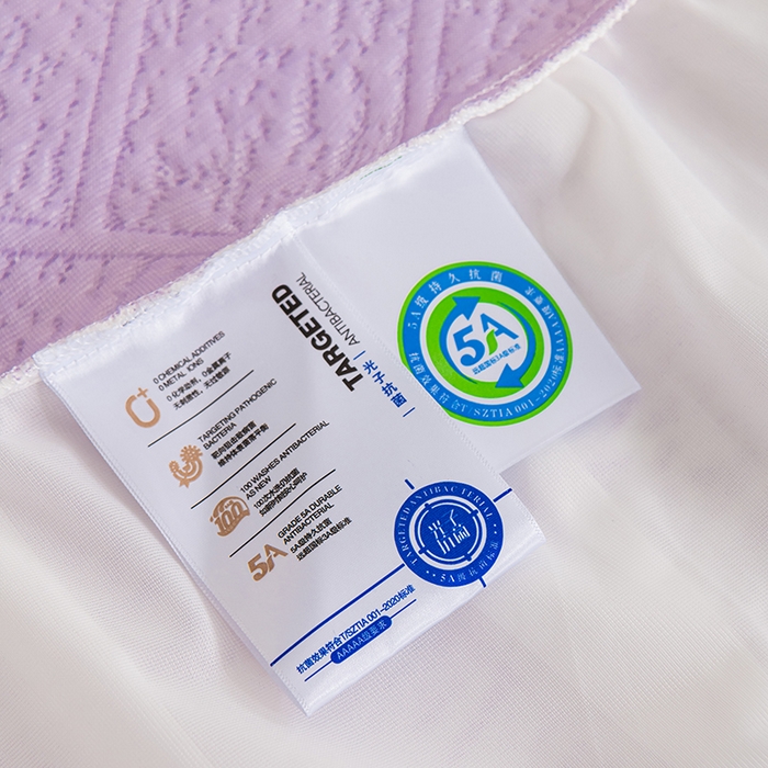 91家纺网 家纺一手货源 找家纺 叠派家纺 2025新款5A抗菌雅致床裙款三件套 雅致床裙款-冰紫