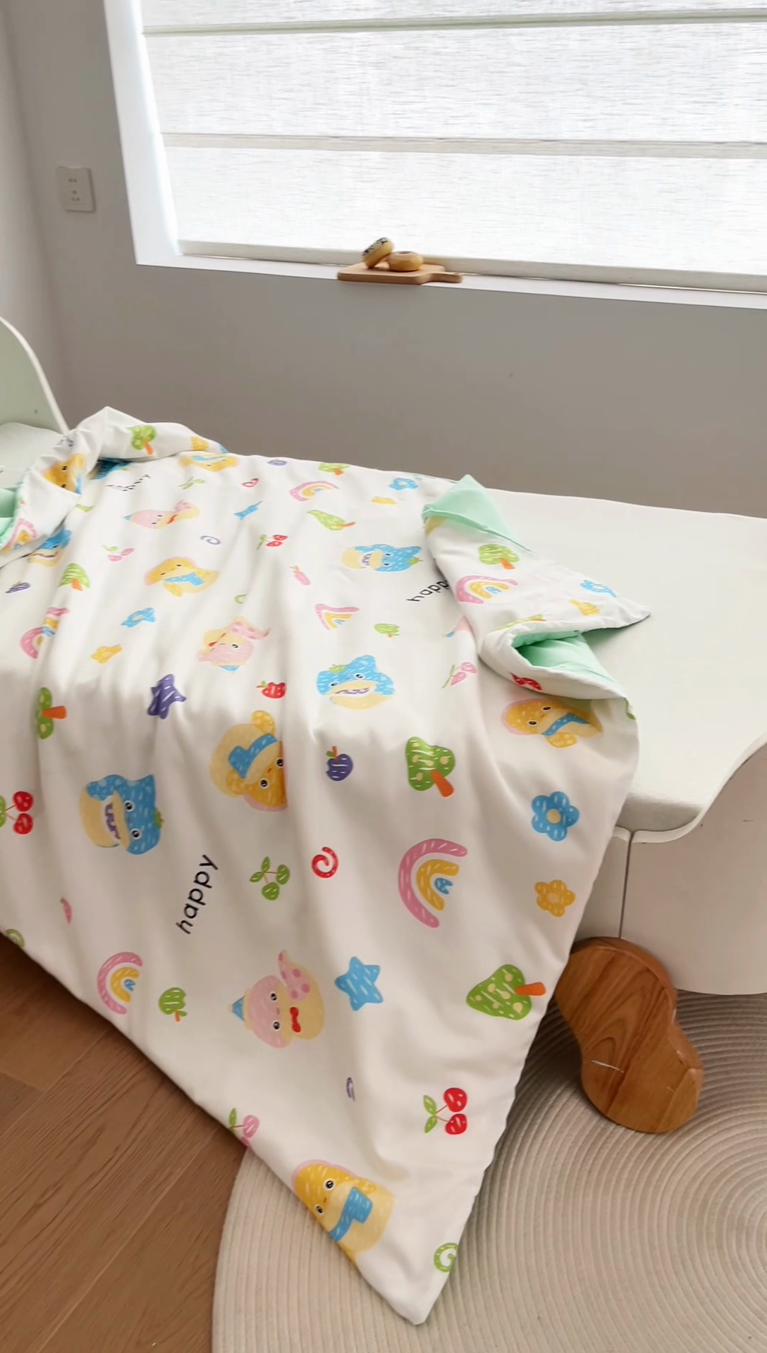 91家纺网 家纺一手货源 找家纺 艾佳宝贝 2025新款A类儿童全棉多功能单被套可拆式夏被四季被子 贪吃蛇