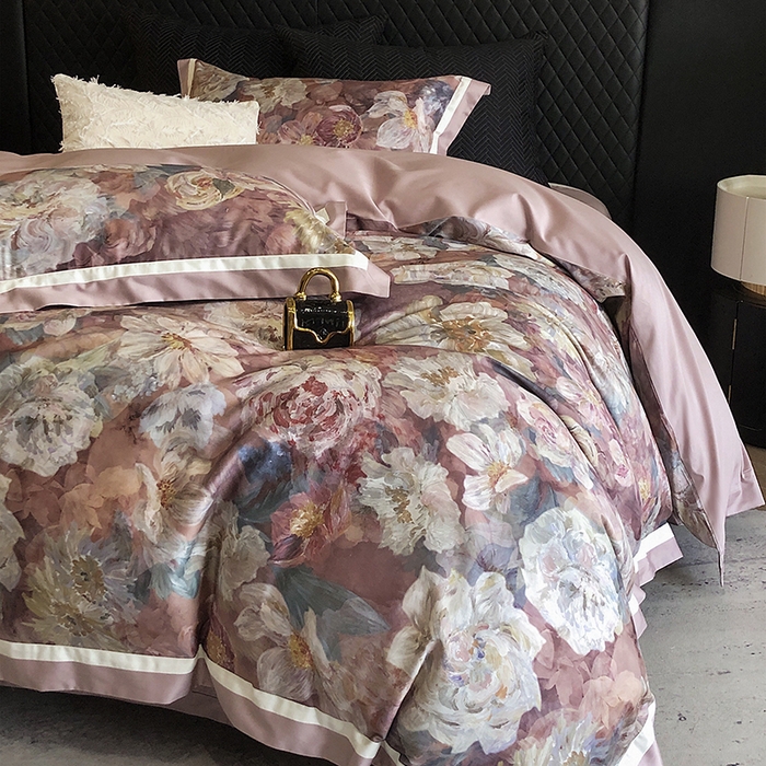 91家纺网 家纺一手货源 找家纺 （总）瑞雪家居 2025新款全棉50S数码印花长绒棉四件套