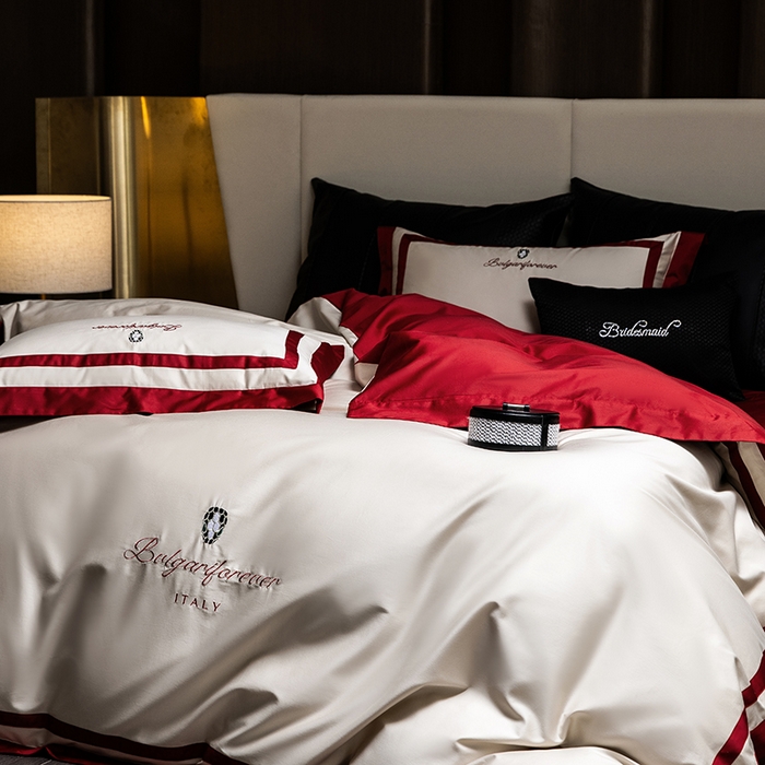 91家纺网 家纺一手货源 找家纺 （总）瑞雪家居 2025新款全棉50S双股长绒棉四件套-宝莱