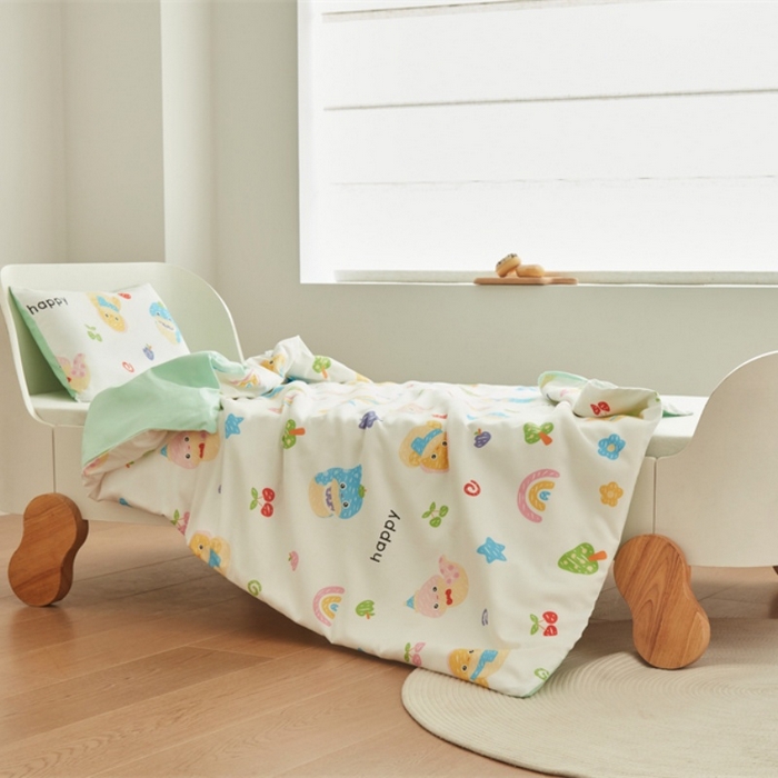 91家纺网 家纺一手货源 找家纺 艾佳宝贝 2025新款A类儿童全棉多功能单被套可拆式夏被四季被子 贪吃蛇