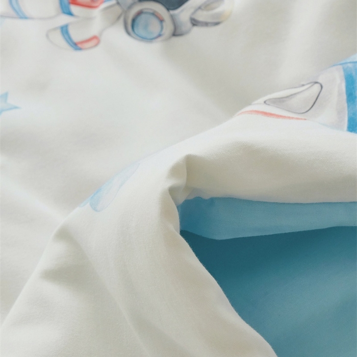 91家纺网 家纺一手货源 找家纺 艾佳宝贝 2025新款A类儿童全棉多功能单被套可拆式夏被四季被子 航天员