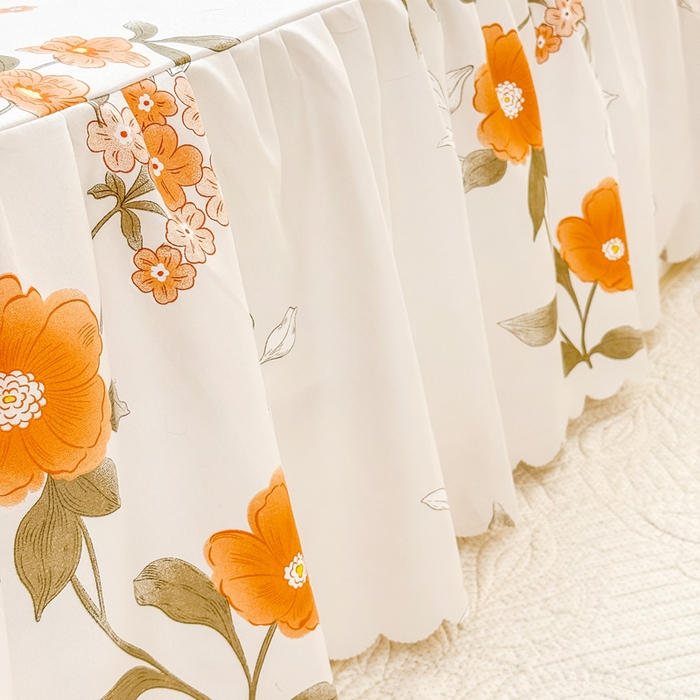 91家纺网 家纺一手货源 找家纺 莎臣豹 2025新款植物羊绒单品单件单床裙可配床裙三件套 千秋景