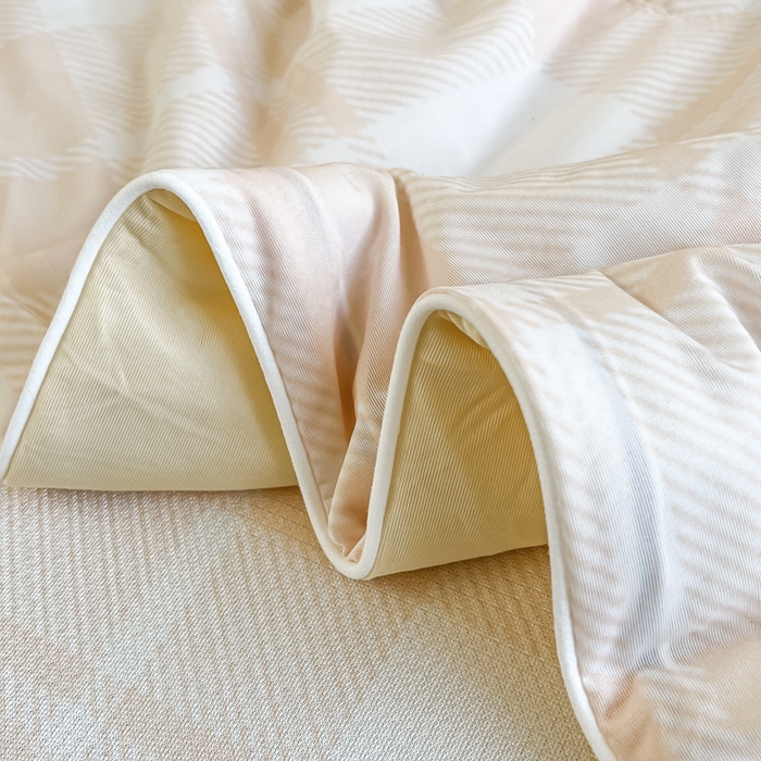 91家纺网 家纺一手货源 找家纺 博雅 2025新款A类大版数码印花冰丝凉席可组合凉感丝夏被-卡皮巴拉 可爱卡皮巴拉