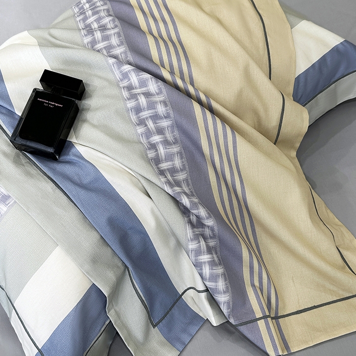 91家纺网 家纺一手货源 找家纺 乐蔻家纺 2025新款全棉13376数码印花四件套 简柠 兰