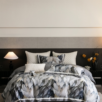 91家纺网 家纺一手货源 找家纺 （总）瑞雪家居 2025新款全棉50S数码印花长绒棉四件套