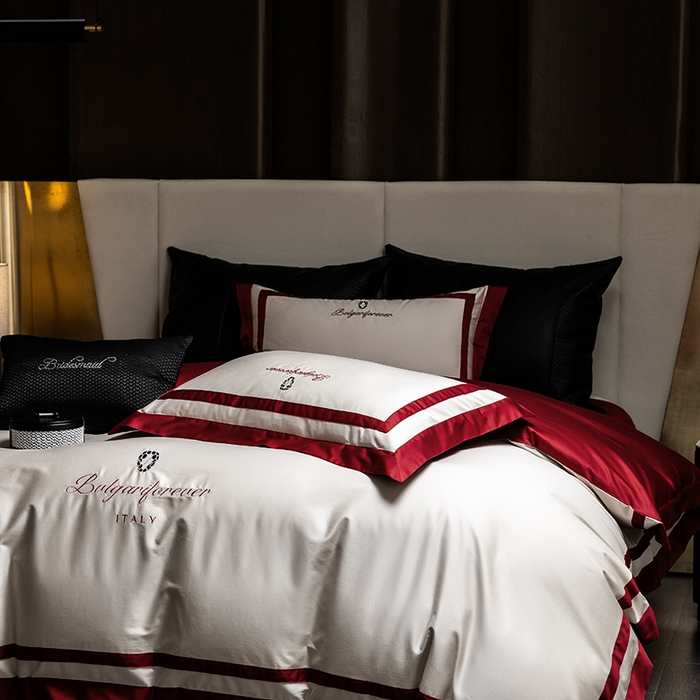 91家纺网 家纺一手货源 找家纺 （总）瑞雪家居 2025新款全棉50S双股长绒棉四件套-宝莱