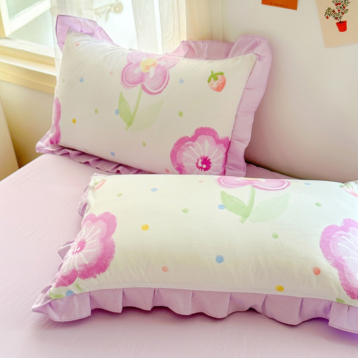 91家纺网 家纺一手货源 找家纺 佳一家纺 2025新款亲肤水洗棉夏被 夏日如花